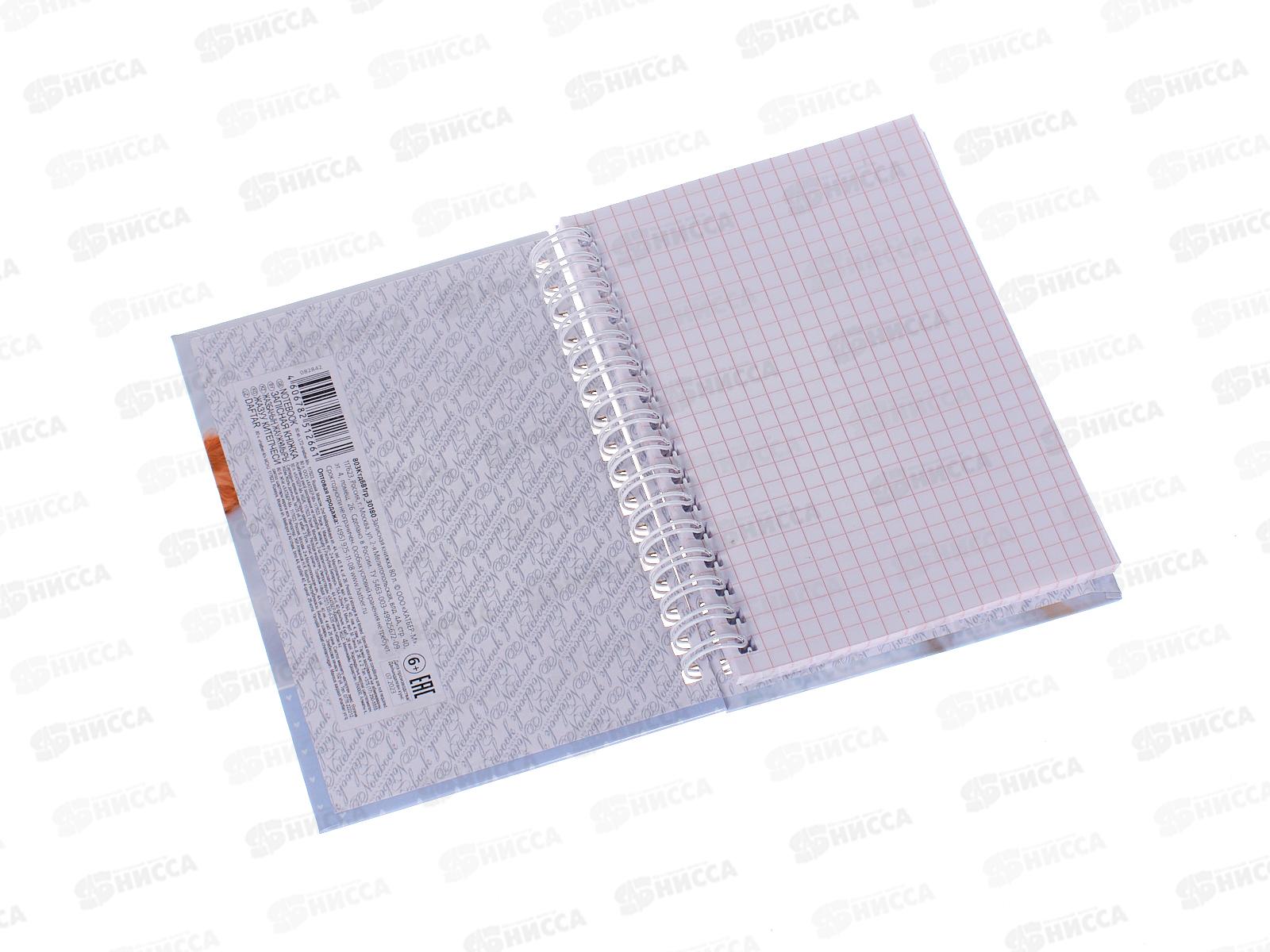 Книжка записная Hatber А6  80л Носики курносики сопят 30180 *32