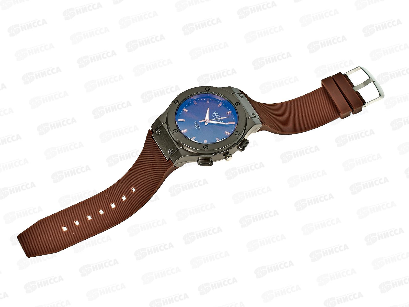 Часы мужские Viamax на силиконовом ремешке черный корпус