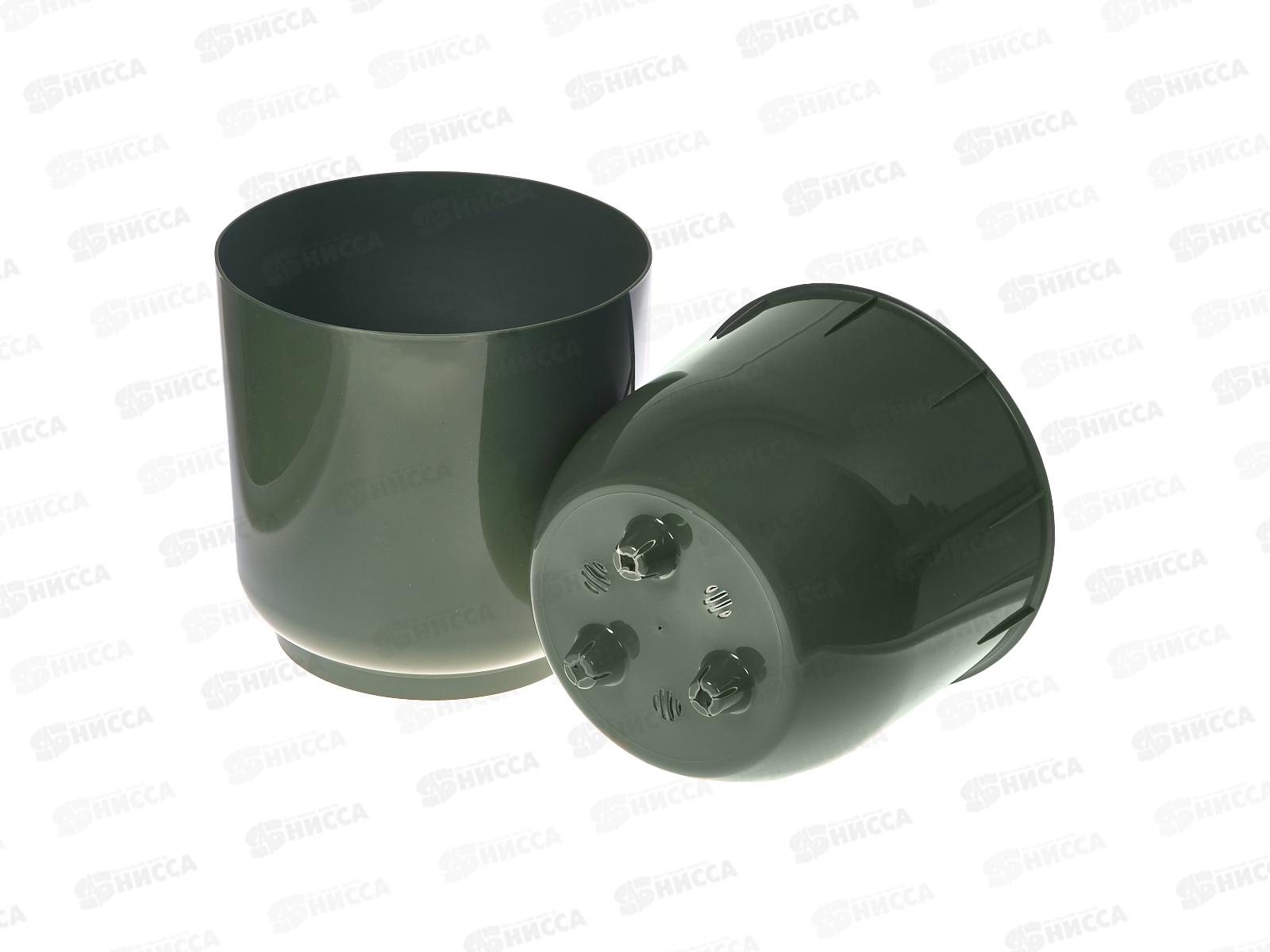 Горшок для цветов Дельта 4,4л Нефрит (с вкладкой)  *8