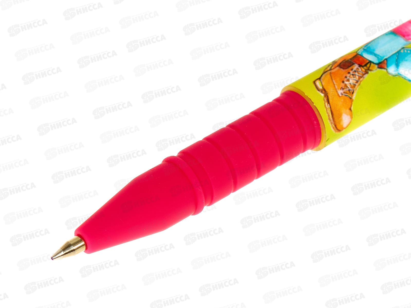 Ручка шариковая B.V. FreshWrite Лиса с рюкзачком,синяя,20-0212/70*24/288