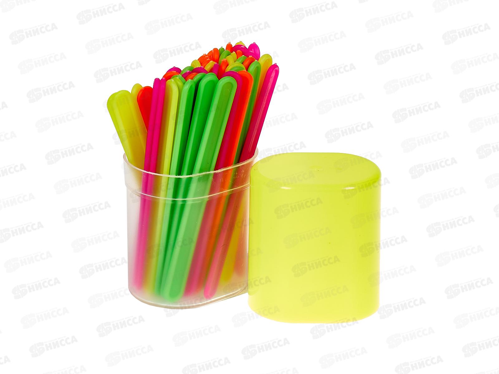 Счетные палочки ПП ФЛЮОРЕСЦЕНТНЫЕ 50шт в пенале, НР-4548  *135