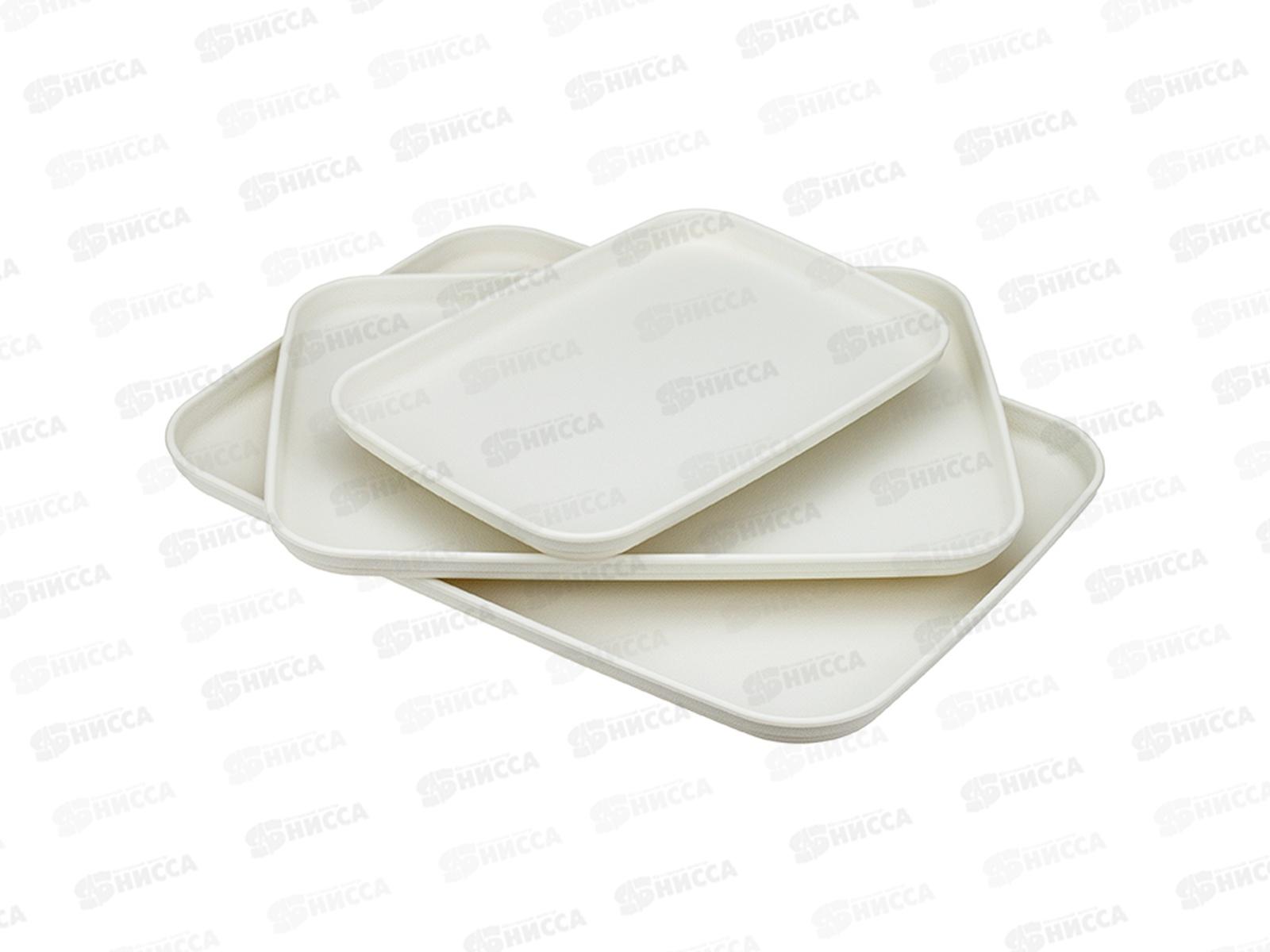 Поднос набор 3шт Белый ротанг М1108 *12