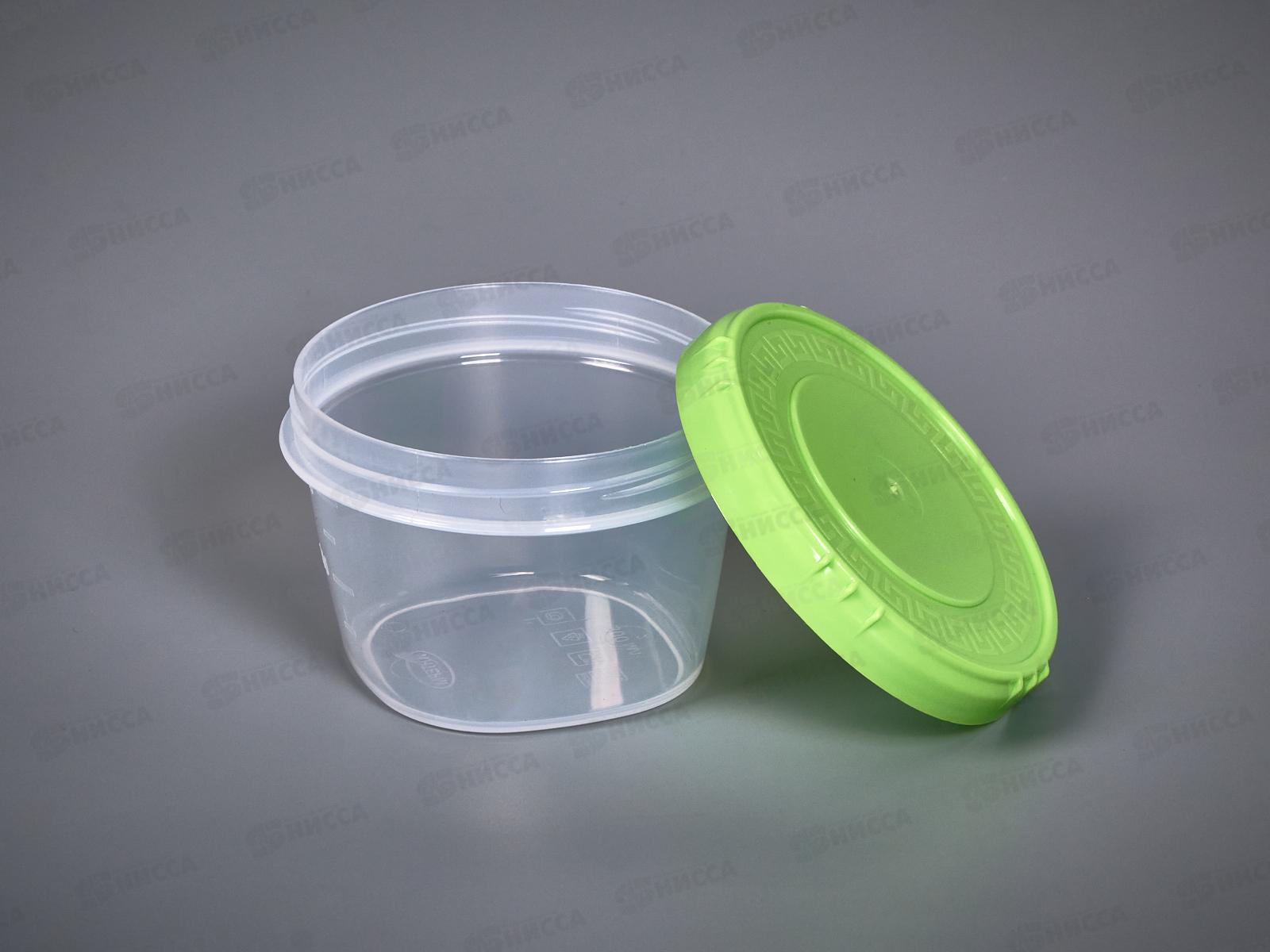 Емкость (Банка) 300мл салатовая , крышка *60