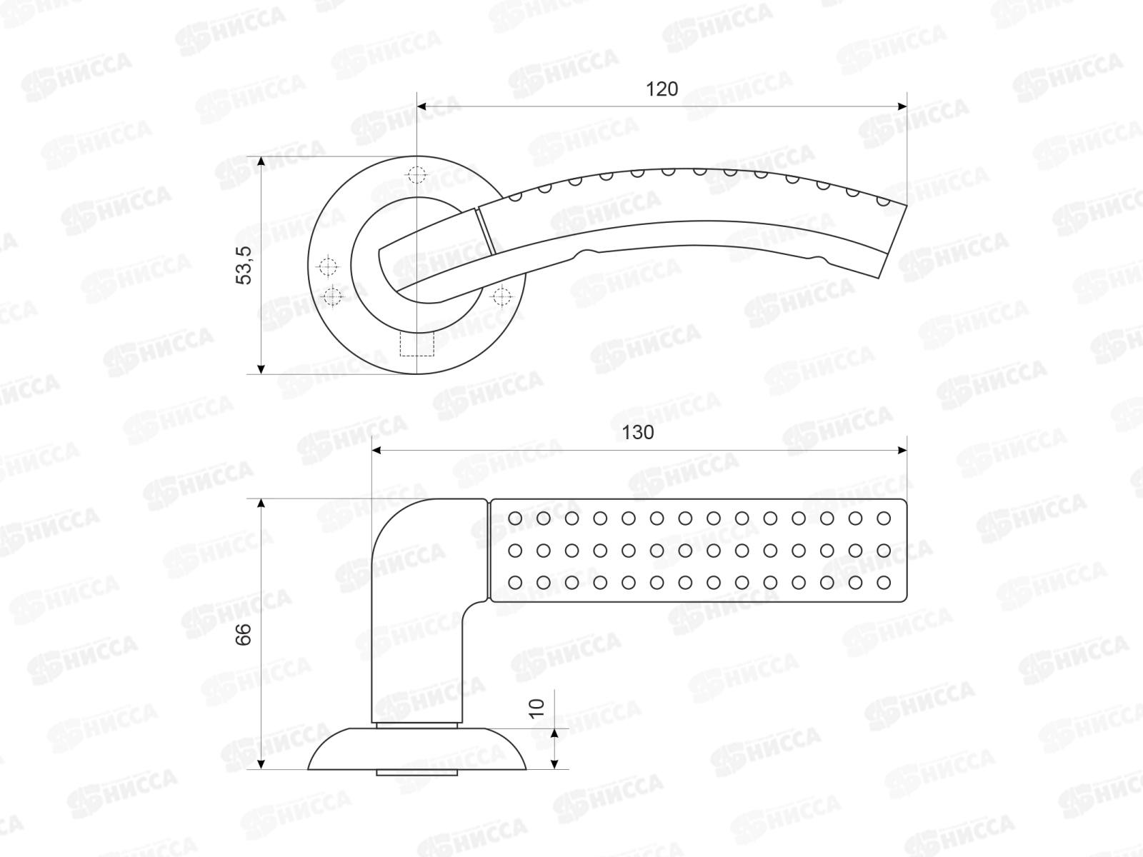 Ручки для дверей Аллюр Фостер BL16150 матовый черный  (комплект) *20 197