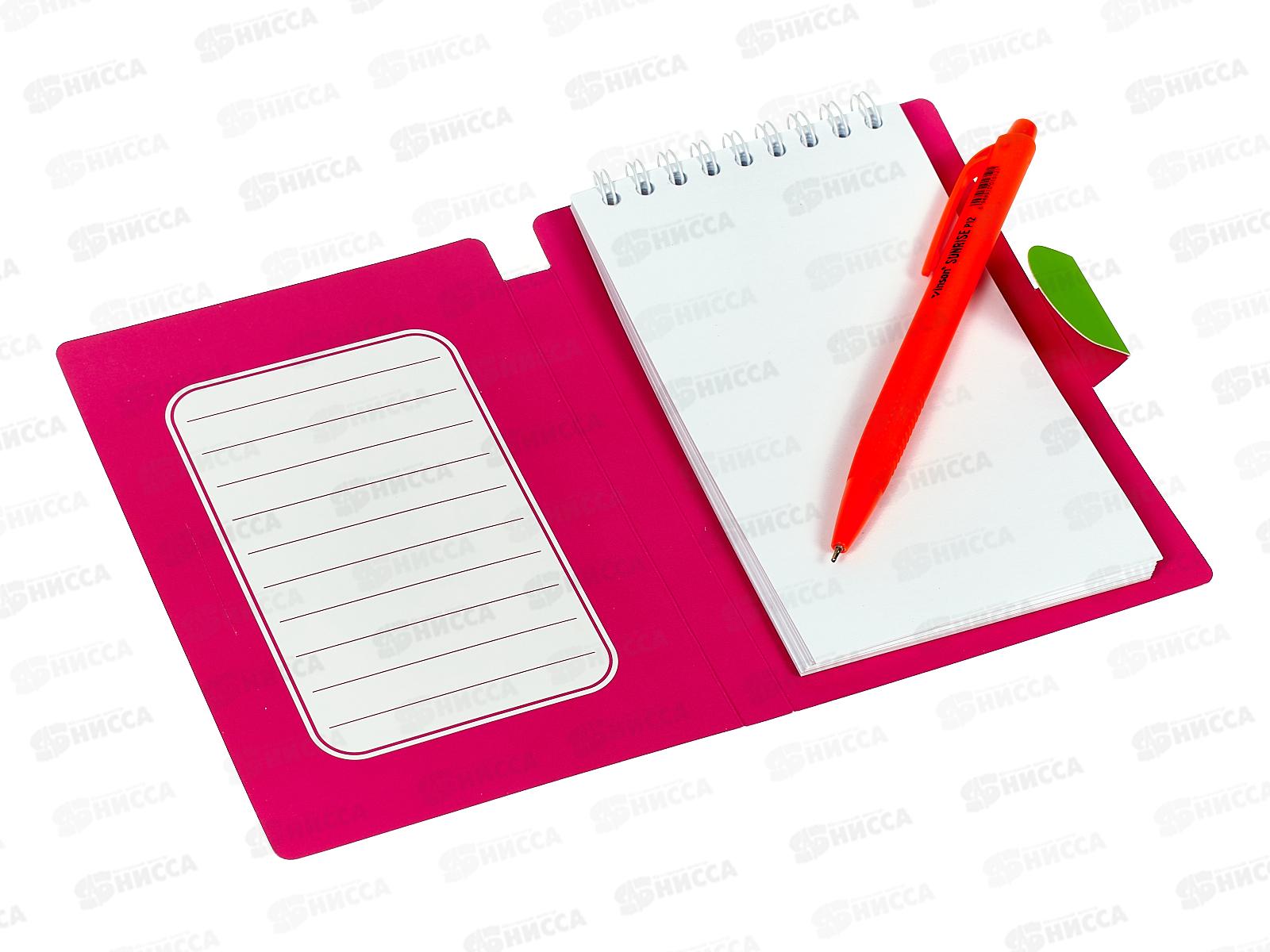 Блокнот с ручкой Lamark Девочка с лисой 105*150мм,гребень, 0128 *40