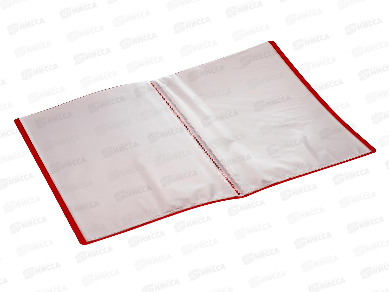 Папка с мультифорами 20страниц LAMARK, красная, 0,60мм 0133 *30