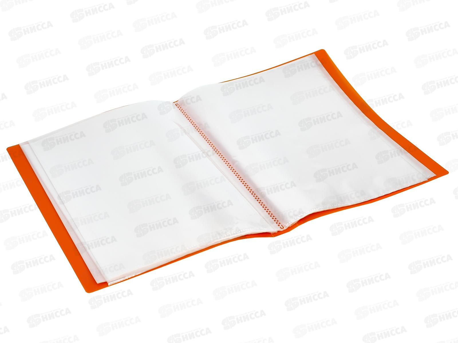 Папка с мультифорами 60страниц LAMARK, НЕОН оранжевая, 0,60мм 0036 *6