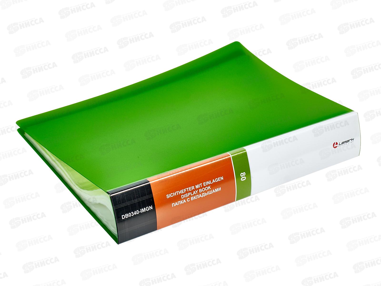 Папка с  мультифорами  80страниц LAMARK, НЕОН зеленая, 0,80мм 0340 *12