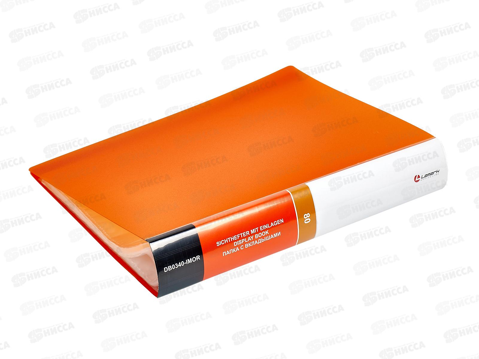 Папка с  мультифорами  80страниц LAMARK, НЕОН оранжевая, 0,80мм 0340 *6