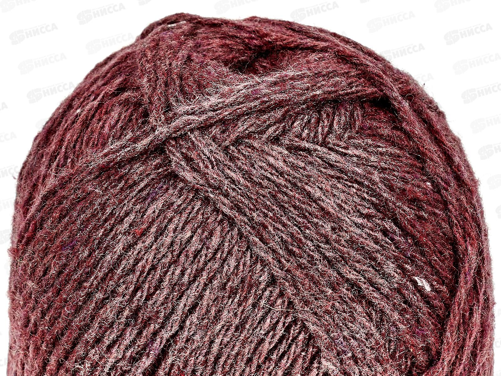 Пряжа Полушерстяная 40% шерсть 60% акрил 250г Терракот