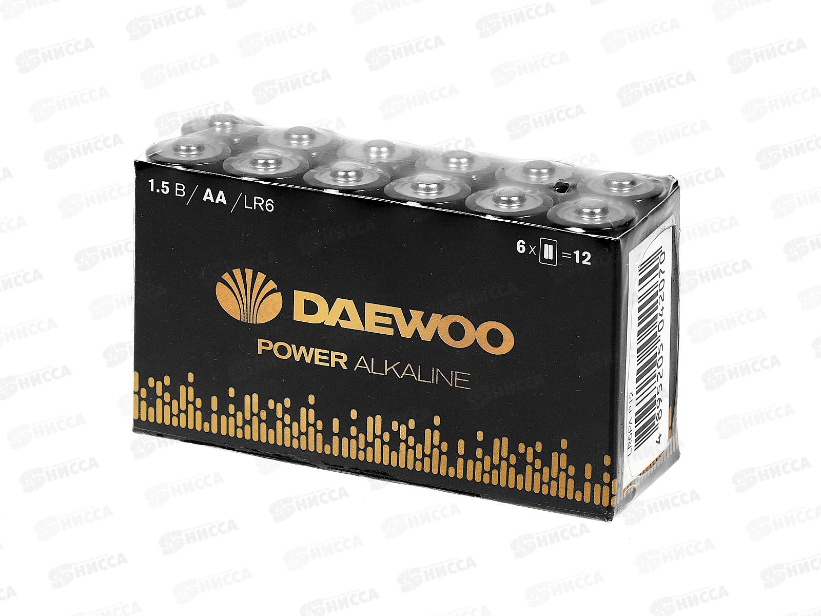 Батарейка ДЭУ LR6 Power Alkaline, Pack-12  *12/72/576