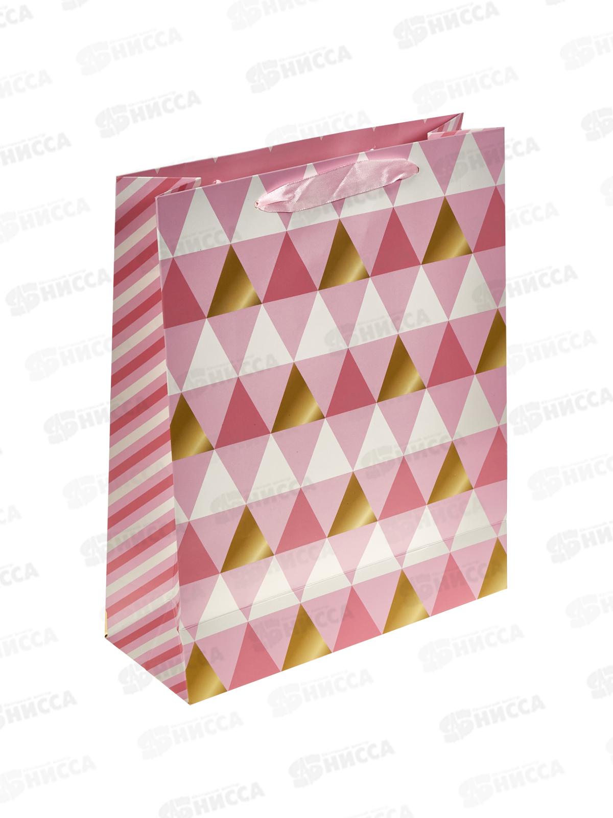 Пакет подарочный бумажный, 26*10*32см, асс.МС-6741 *20