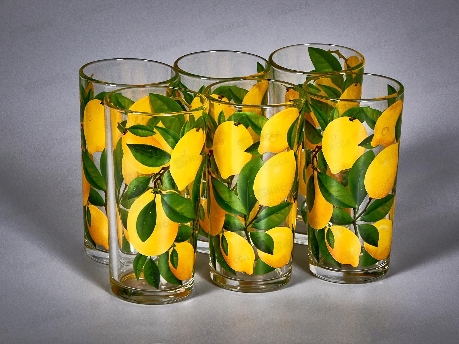 Набор стаканов 6шт 146-Д для сока Лимоны *4