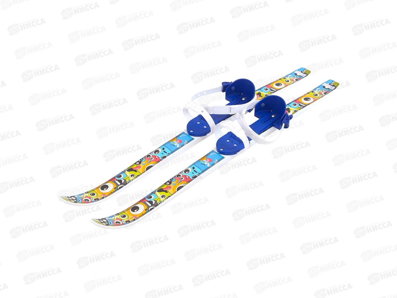 Лыжи детские &quotБыстрики&quot Мультяшки, с палками 90/90см  *12