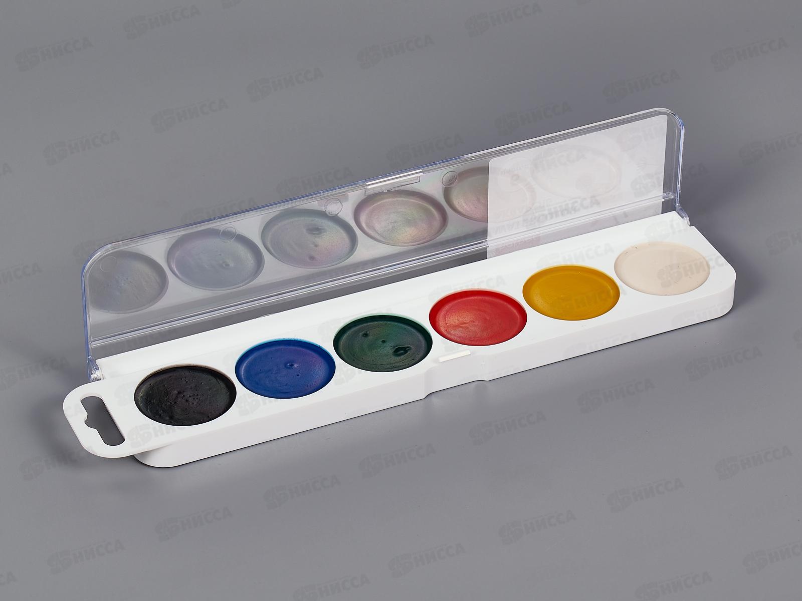 Акварель Hatber 6цв медовая Colora б/к в пл.пен.,071847*81