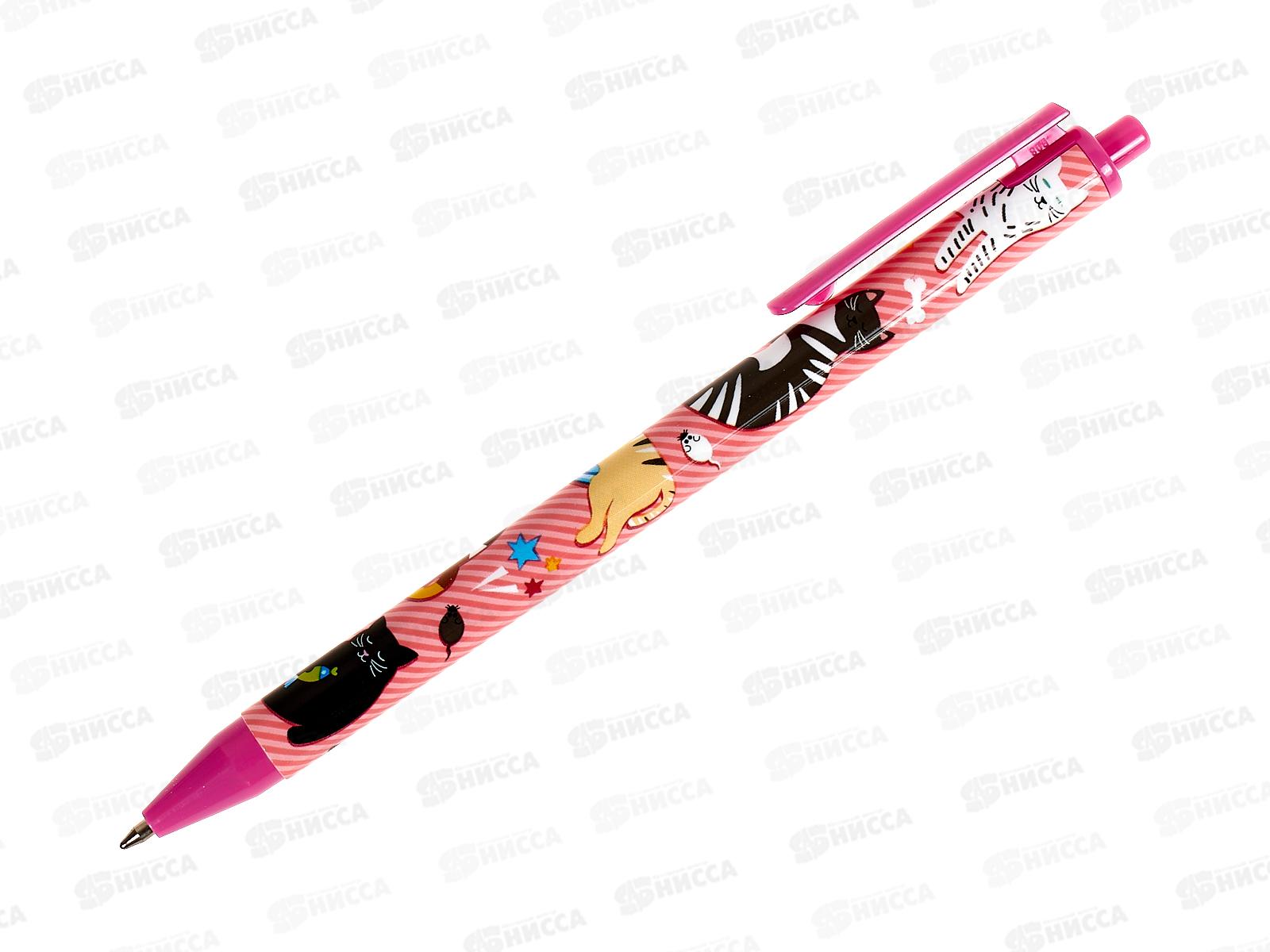 Ручка автоматическая Hatber Петзон,синяя масляная, 078449 *36