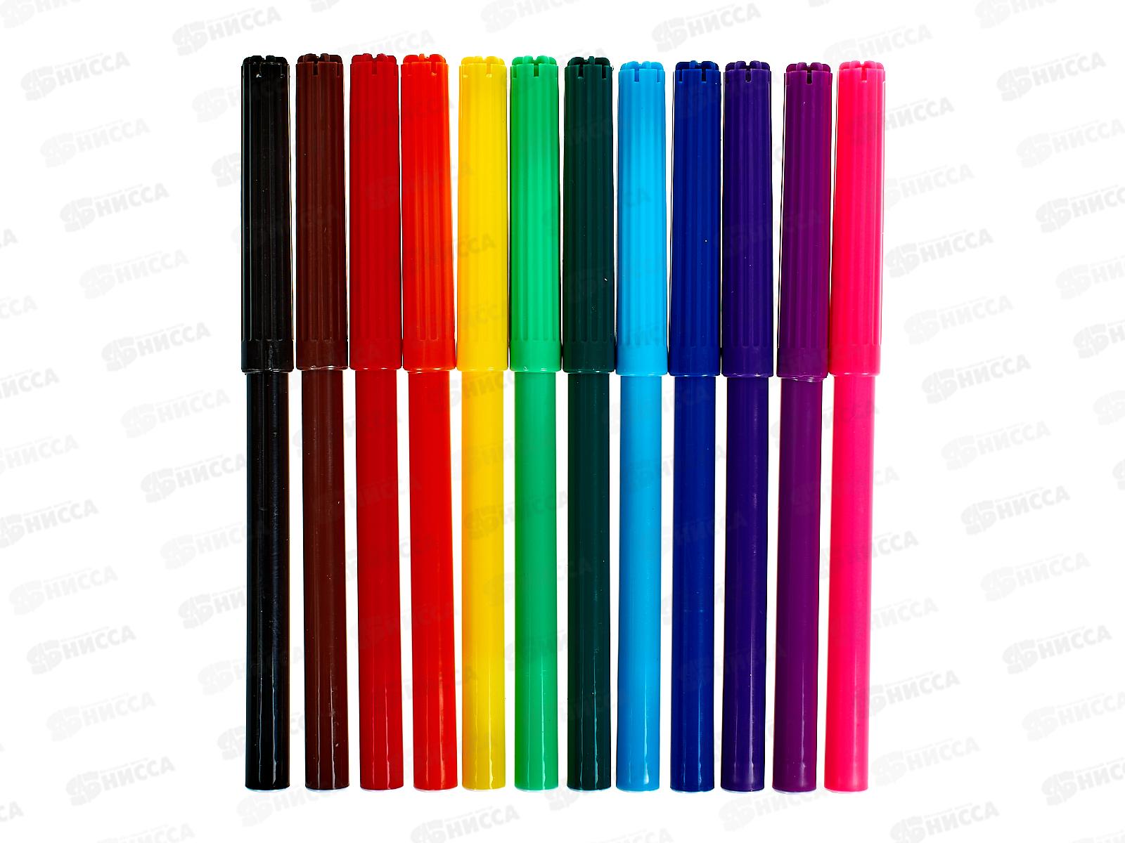 Фломастеры 12 цветов Hatber, Zoo,083820*12/192