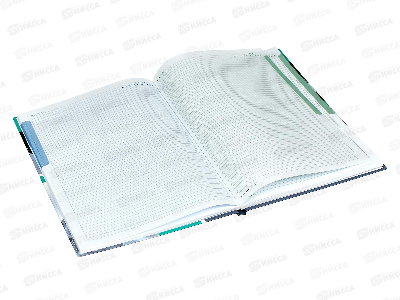 Бизнес-блокнот 80л Hatber А4 OfficeStyle ,твердый переплет,клетка, 30387 *10