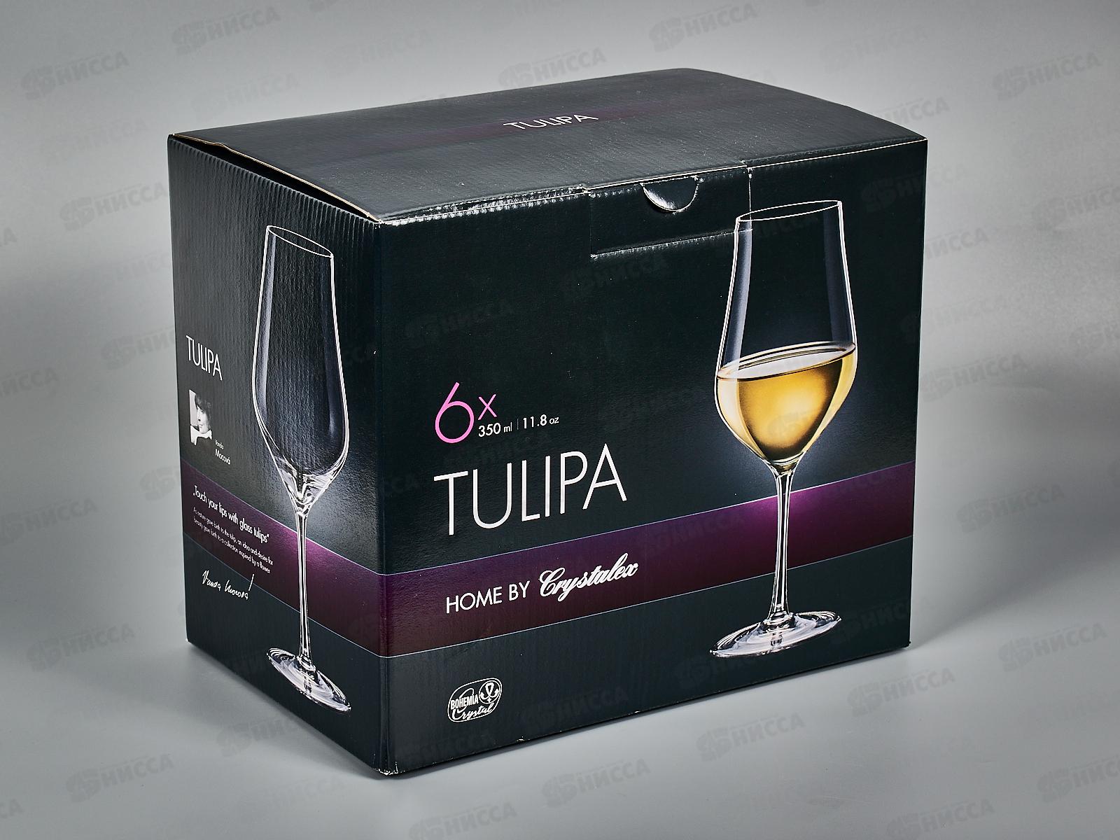 Набор бокалов для вина Tulipa 6шт 350мл CR350101T