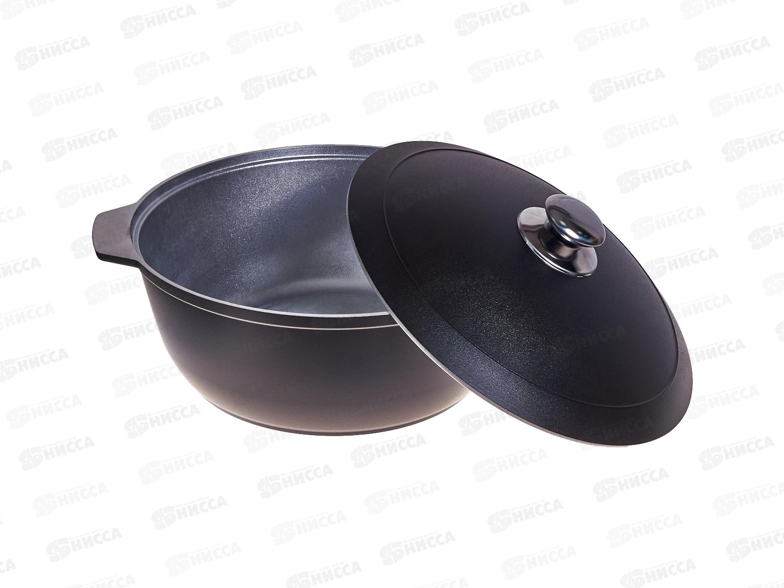 Кастрюля жаровня 5л 28см ДП черный ж518ч