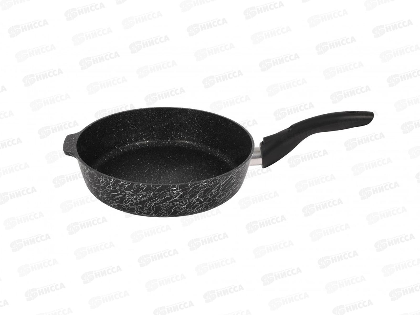 Сковорода 240мм Грация съем руч стек крыш глуб черн/сер сгчс242а