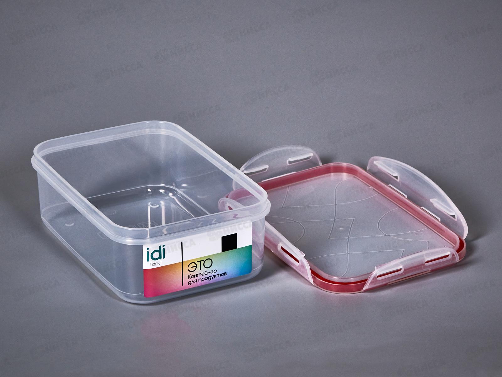 Контейнер для продуктов &quotModena&quot прямоугольный 1л с защелками 221111106/03