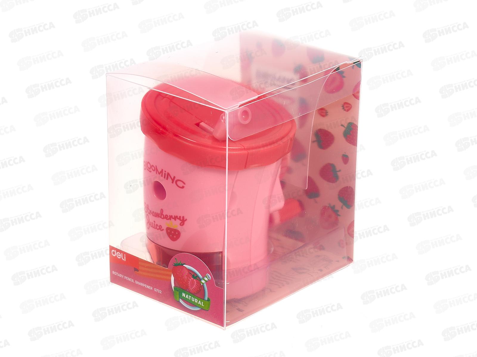 Точилка механическая  Deli E0732 1 отверстие ассорти 459043 *6