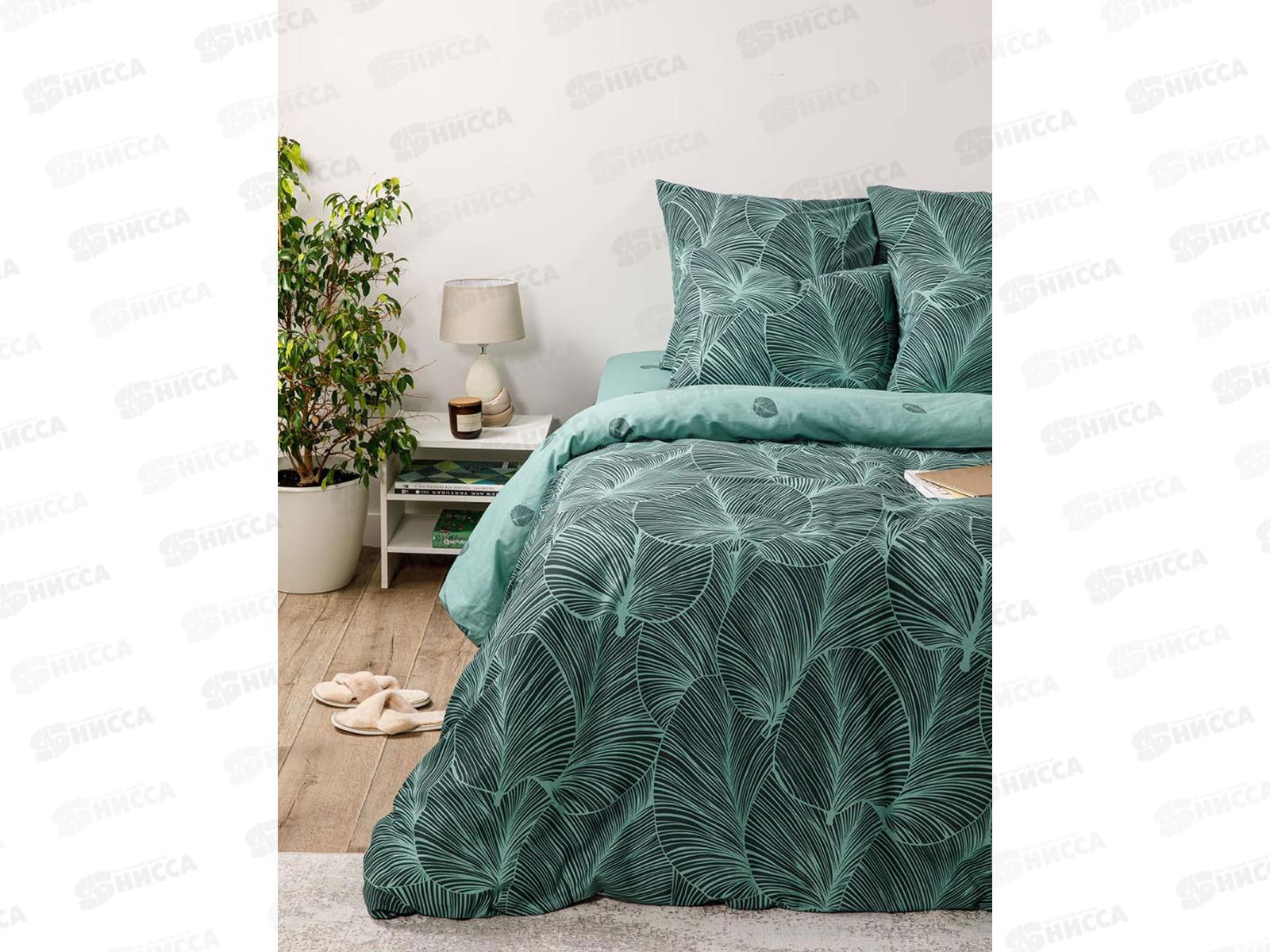 Комплект постельного белья 2,0сп с евро прост. Поплин 120гр НН Одри 71204-1+71205-1 70*70 2