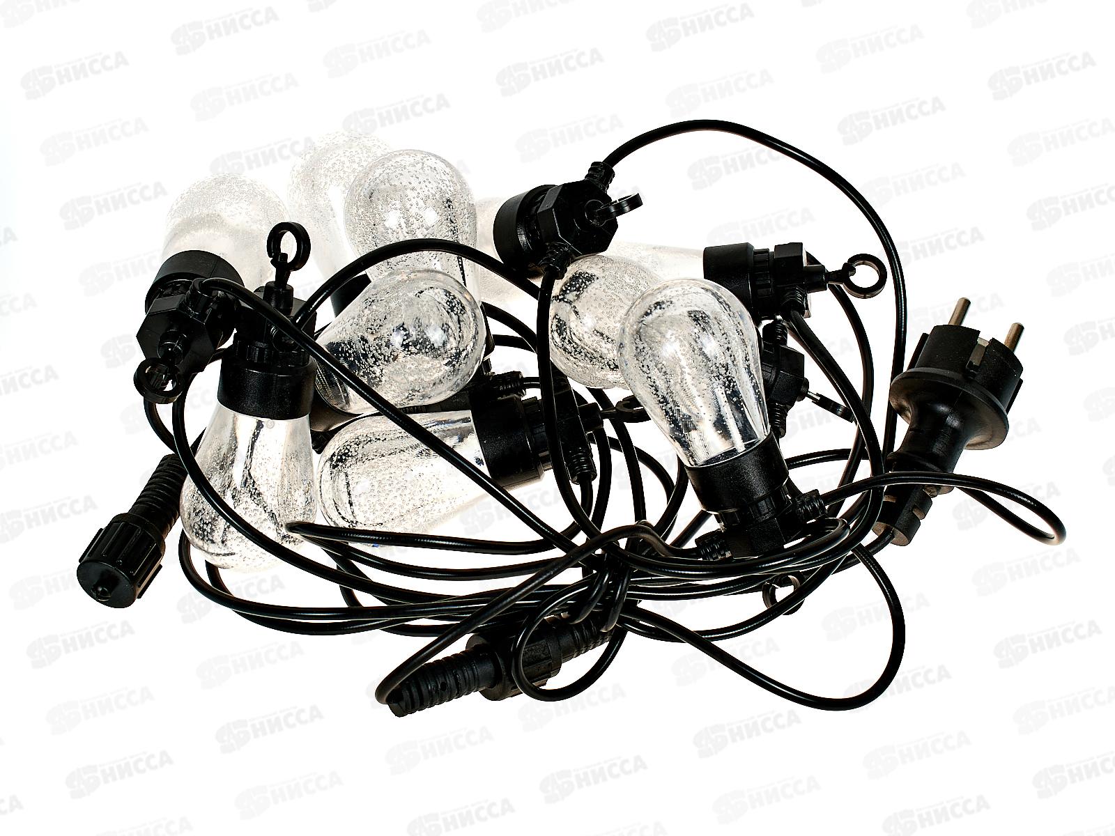 Гирлянда 5м для улицы Нить 10LED 1реж белый 725-531