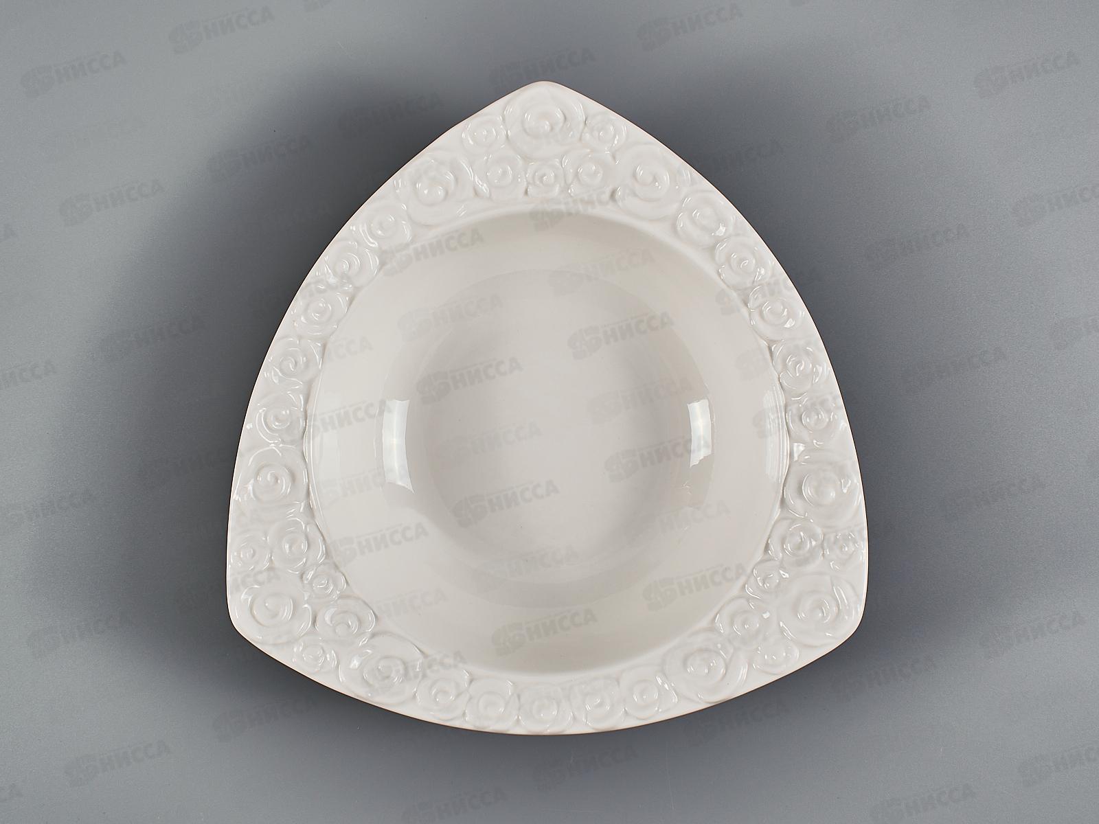 Салатник &quotМаршмеллоу&quot v=500мл 22*22*6см (фарфоровый), 0530295 *6/24