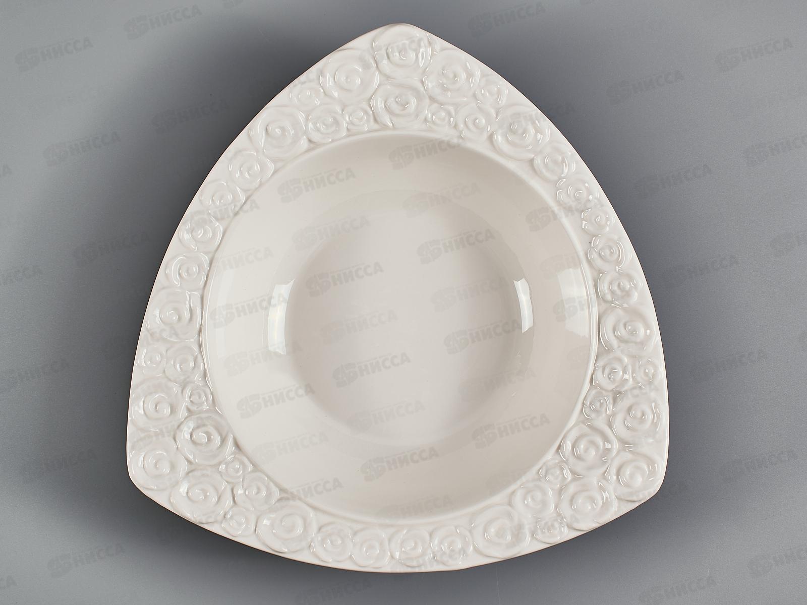 Салатник &quotМаршмеллоу&quot v=750мл 25,5*25,5*5,7см (фарфоровый), 0530296 *5/20