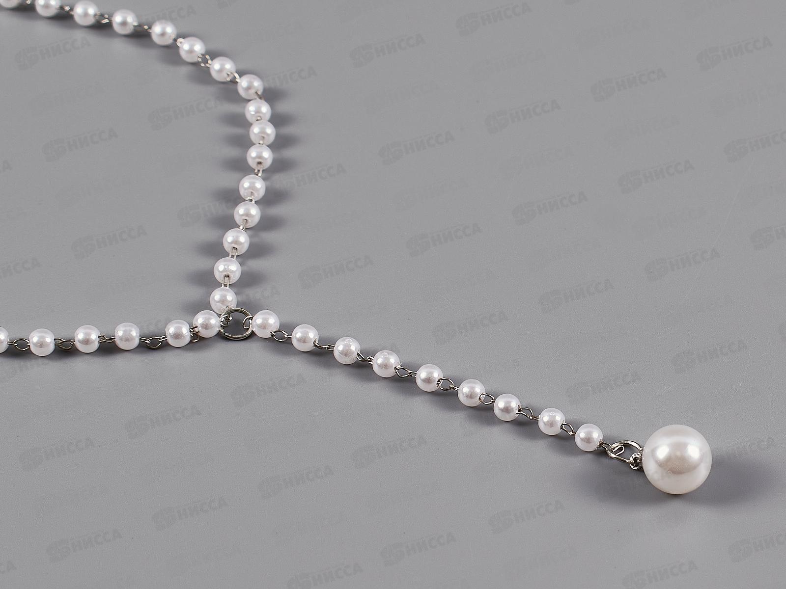 Кулон &quotОлимпия&quot с жемчугом 32см белый 4445549