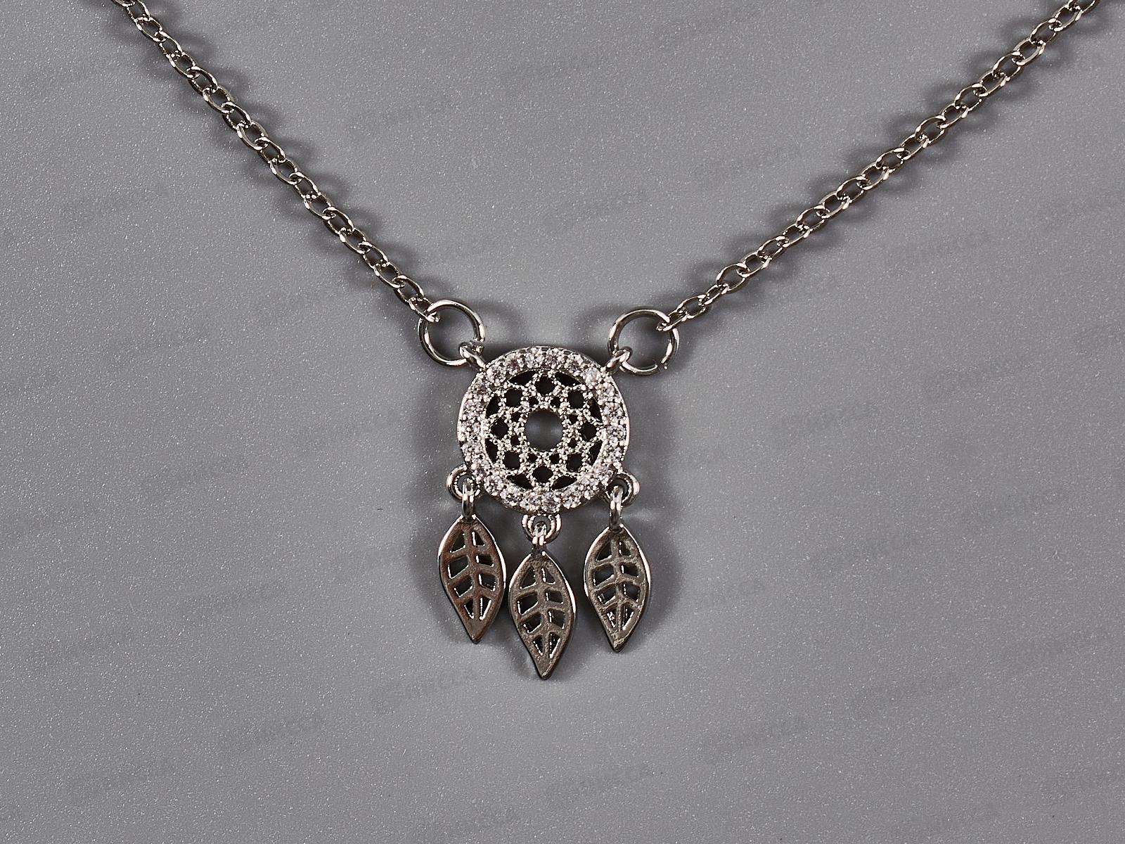 Цепочка на шею подвеска &quotЛовец снов&quot 20см 684-0577