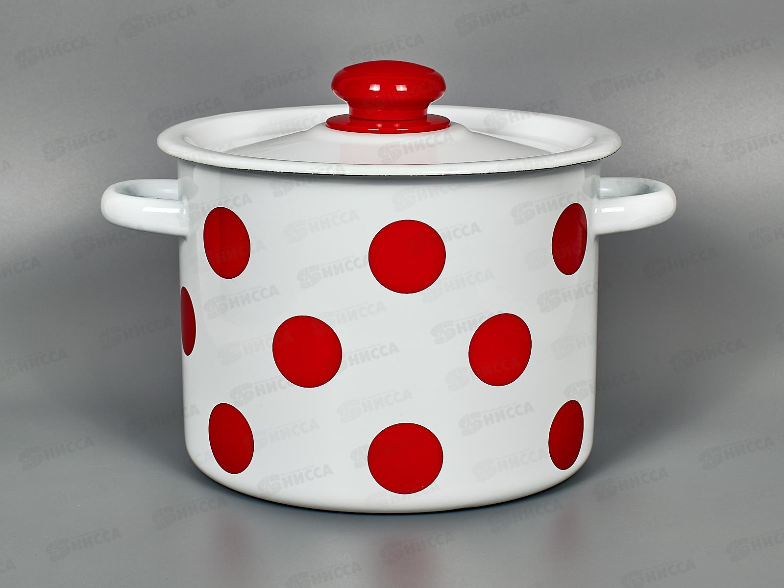 Набор №16 белый Красный горох N16В79