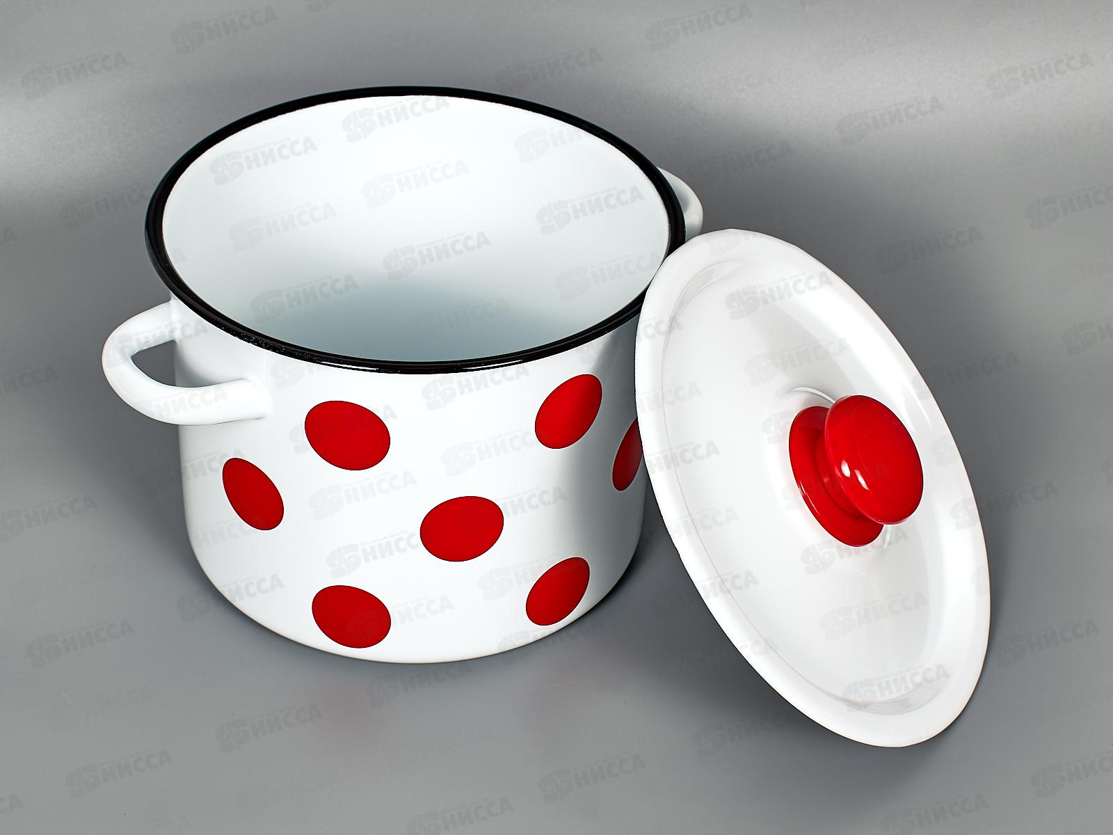 Набор №16 белый Красный горох N16В79