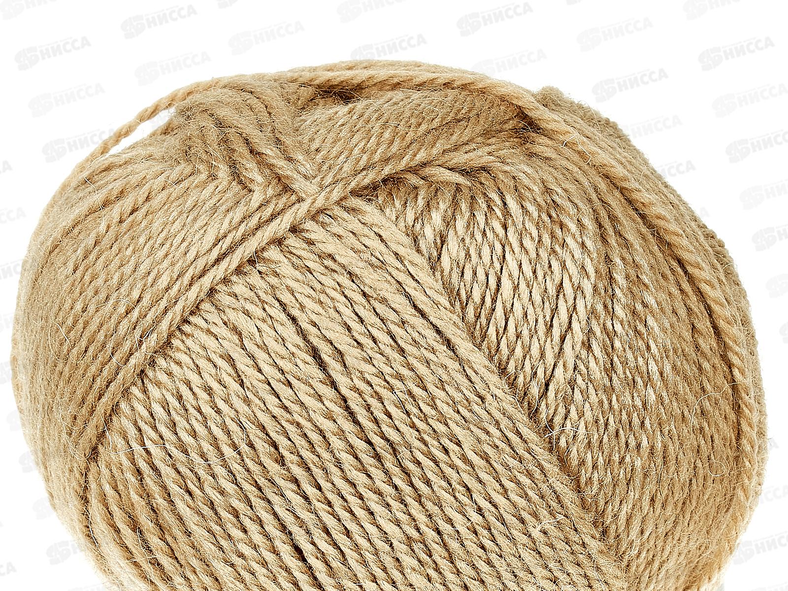 Пряжа Гармония 005 Бежевый 50шерсть 50акрил 100гр 245м