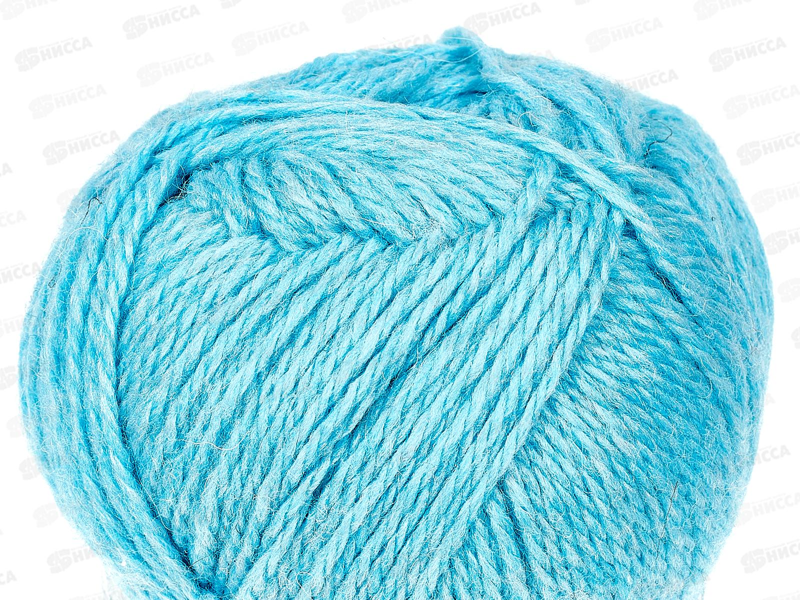 Пряжа Гармония 152 Гол-бирюза 50шерсть 50акрил 100гр 245м