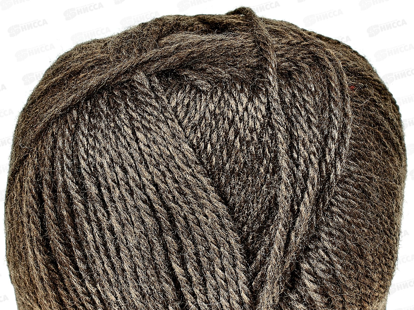 Пряжа Гармония 233 Кофе 50шерсть 50акрил 100гр 245м