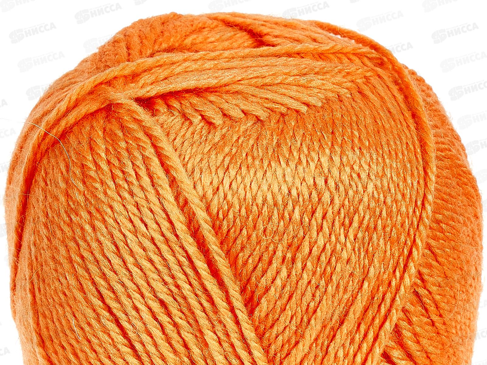 Пряжа Гармония 035 Оранжевый 50шерсть 50акрил 100гр 245м