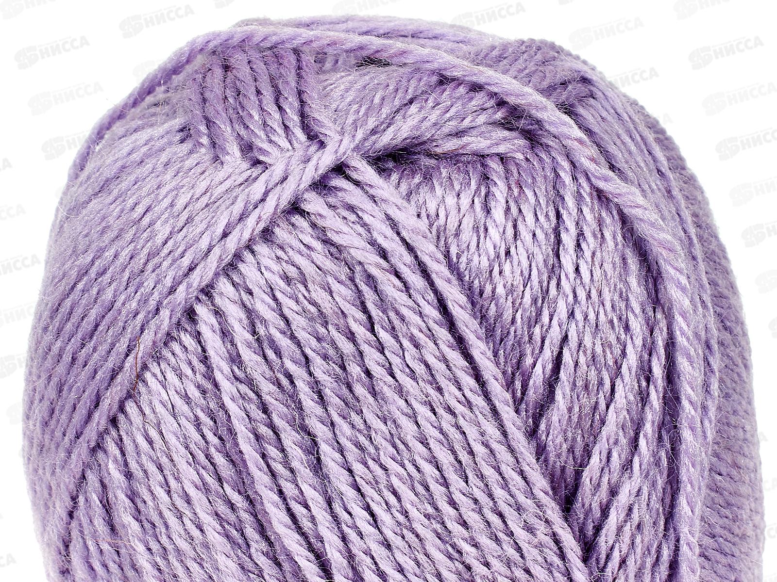 Пряжа Гармония 058 Сирень 50шерсть 50акрил 100гр 245м