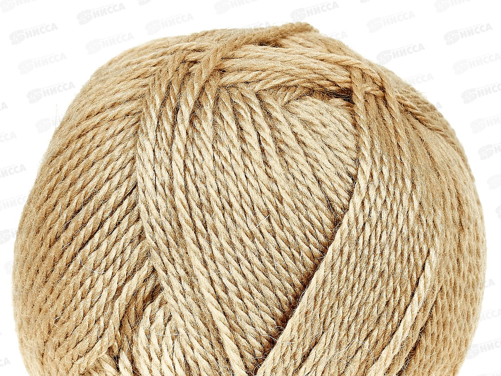 Пряжа Соната шерсть50%акрил50% 100гр 250м Бежевый 005