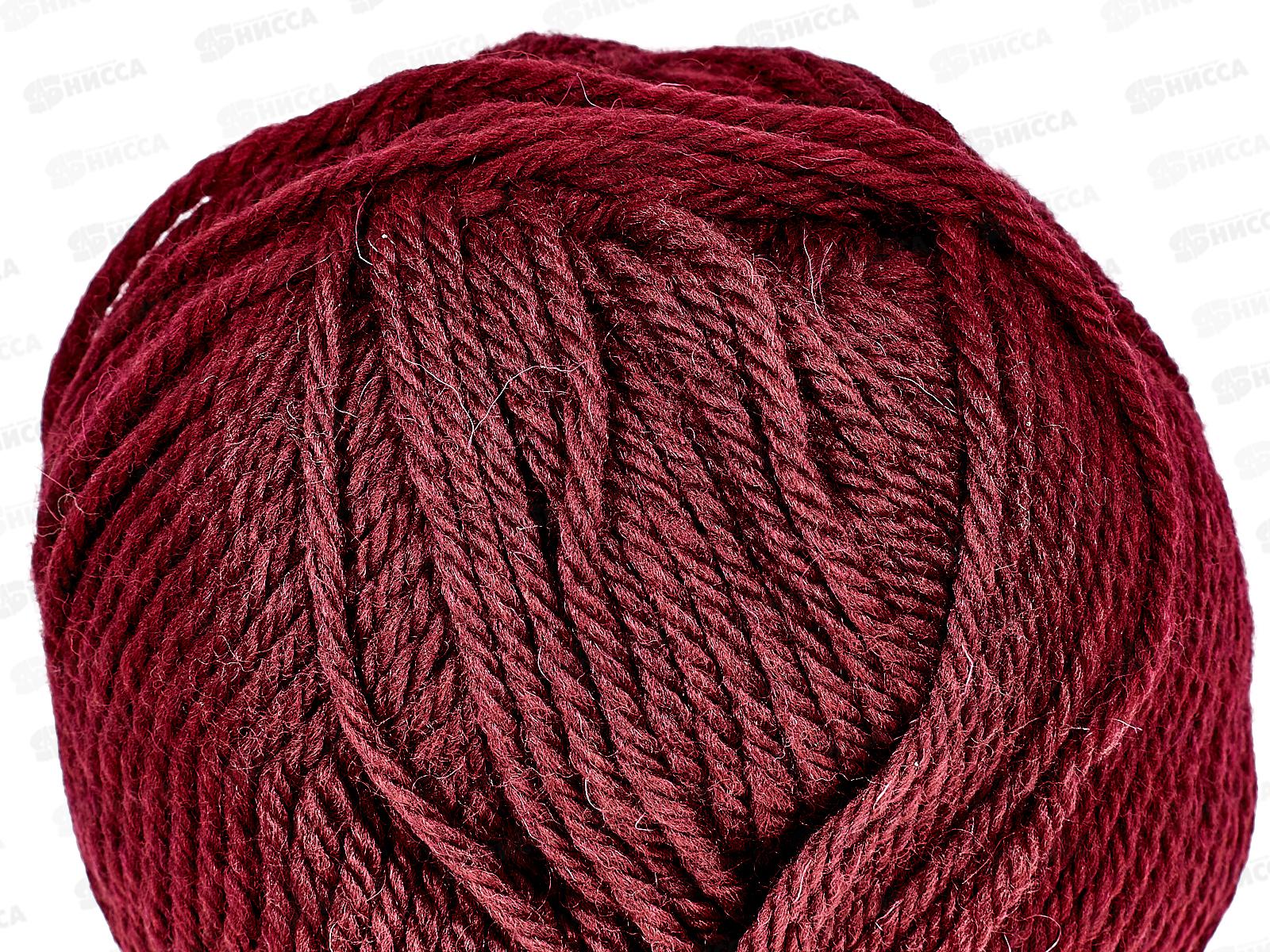 Пряжа Флорис 091 Вишня меринос95%акрил5% 100гр 150м