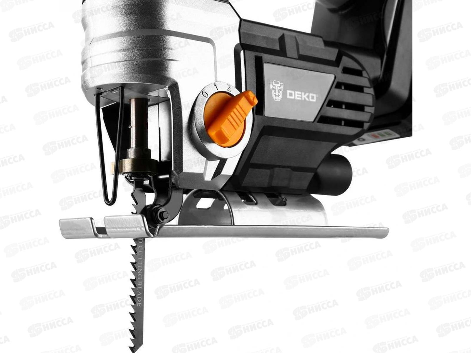 Лобзик аккумуляторный 20В, 0-2400хода/мин, Li-Ion 2Ач, DEKO DKJS20