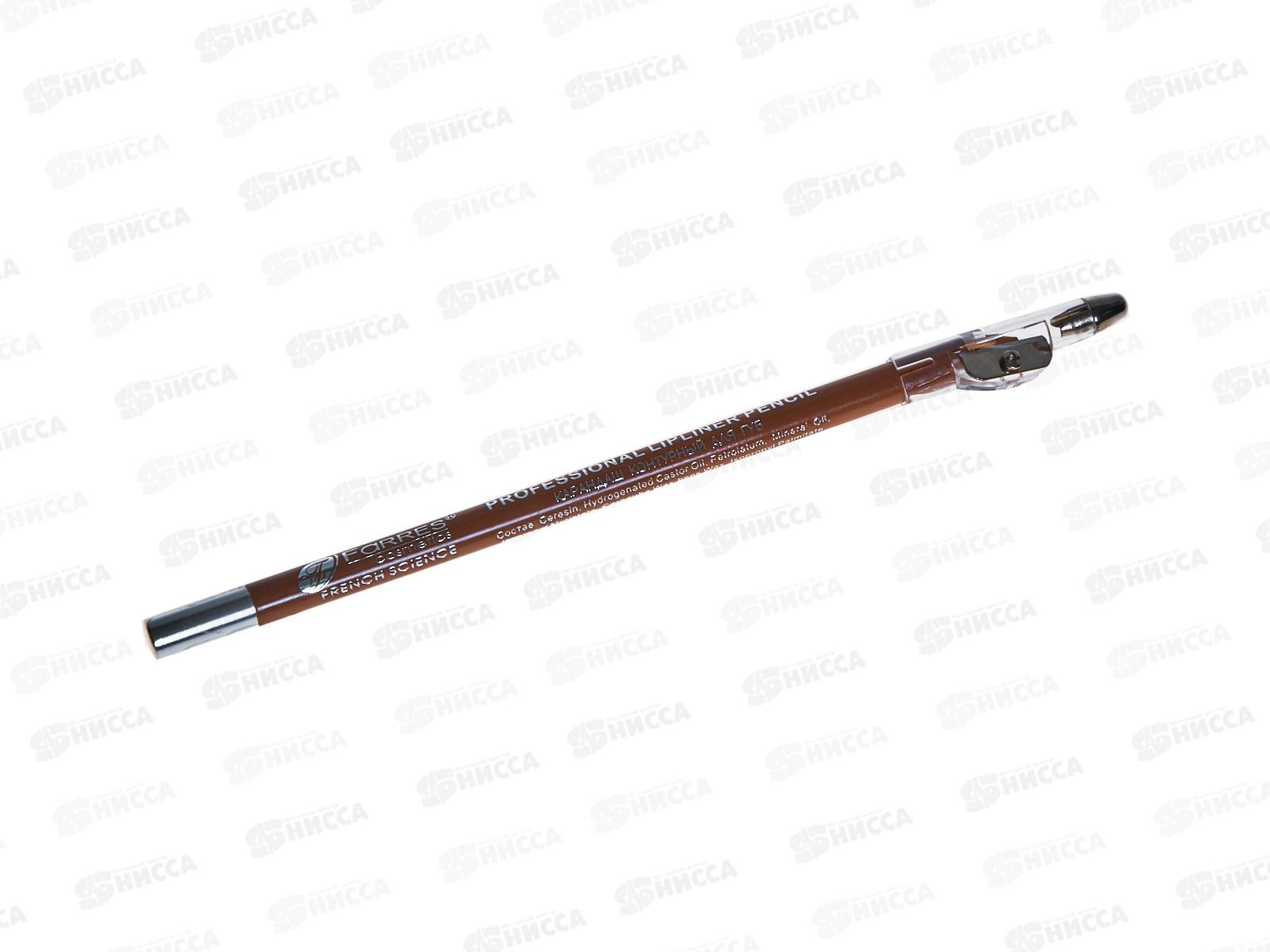 Farres карандаш для губ с точилкой W207-046 mocho *12