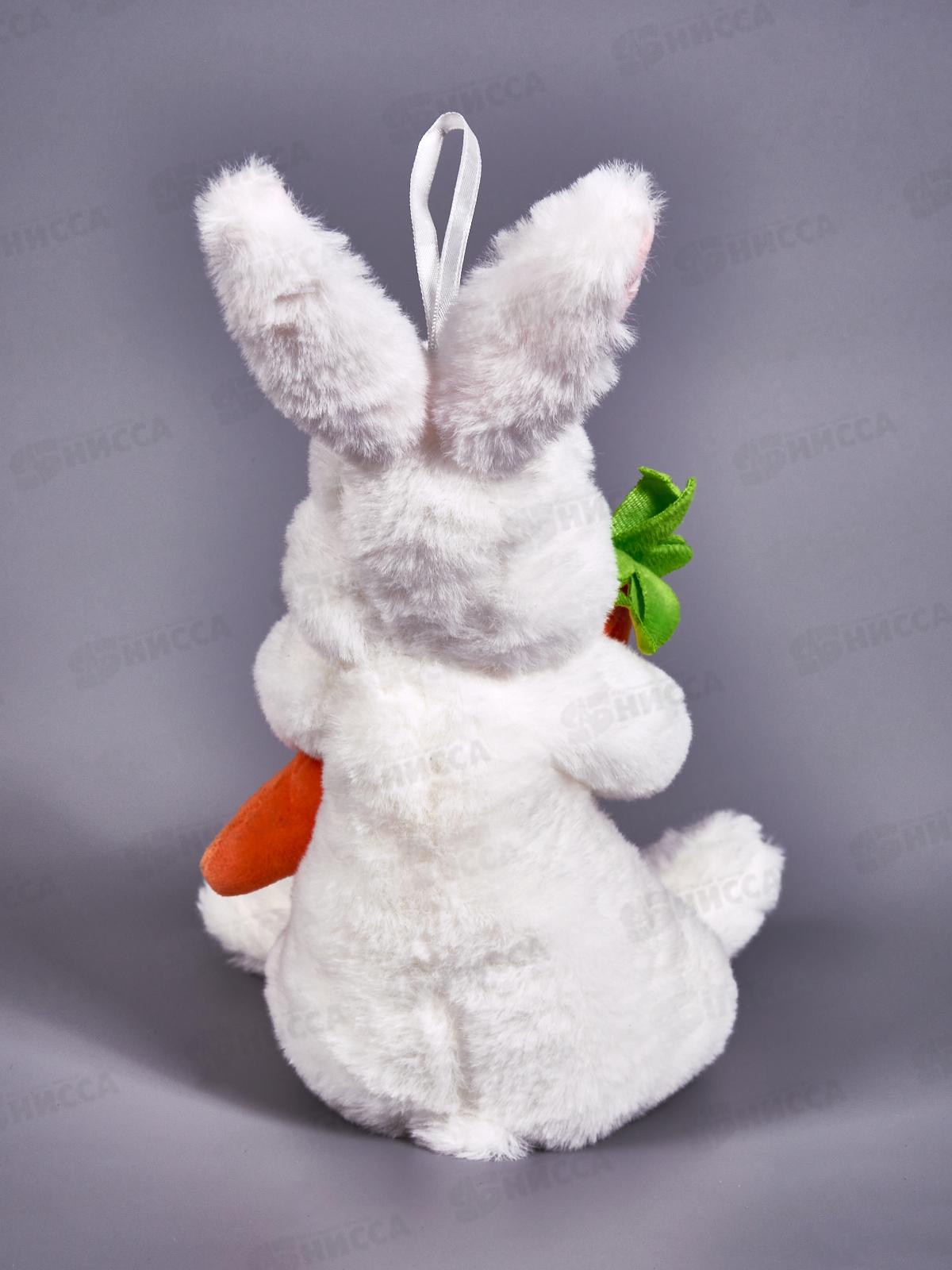 Мягкая игрушка №481-23 Зайка Стёпа с морковкой, 27см