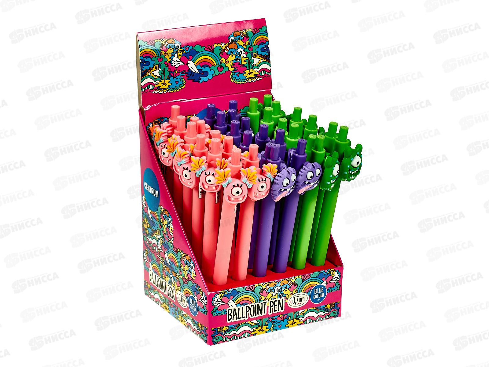 Ручка автоматическая  CENTRUM Monster синяя, 0.7мм, 89832*36