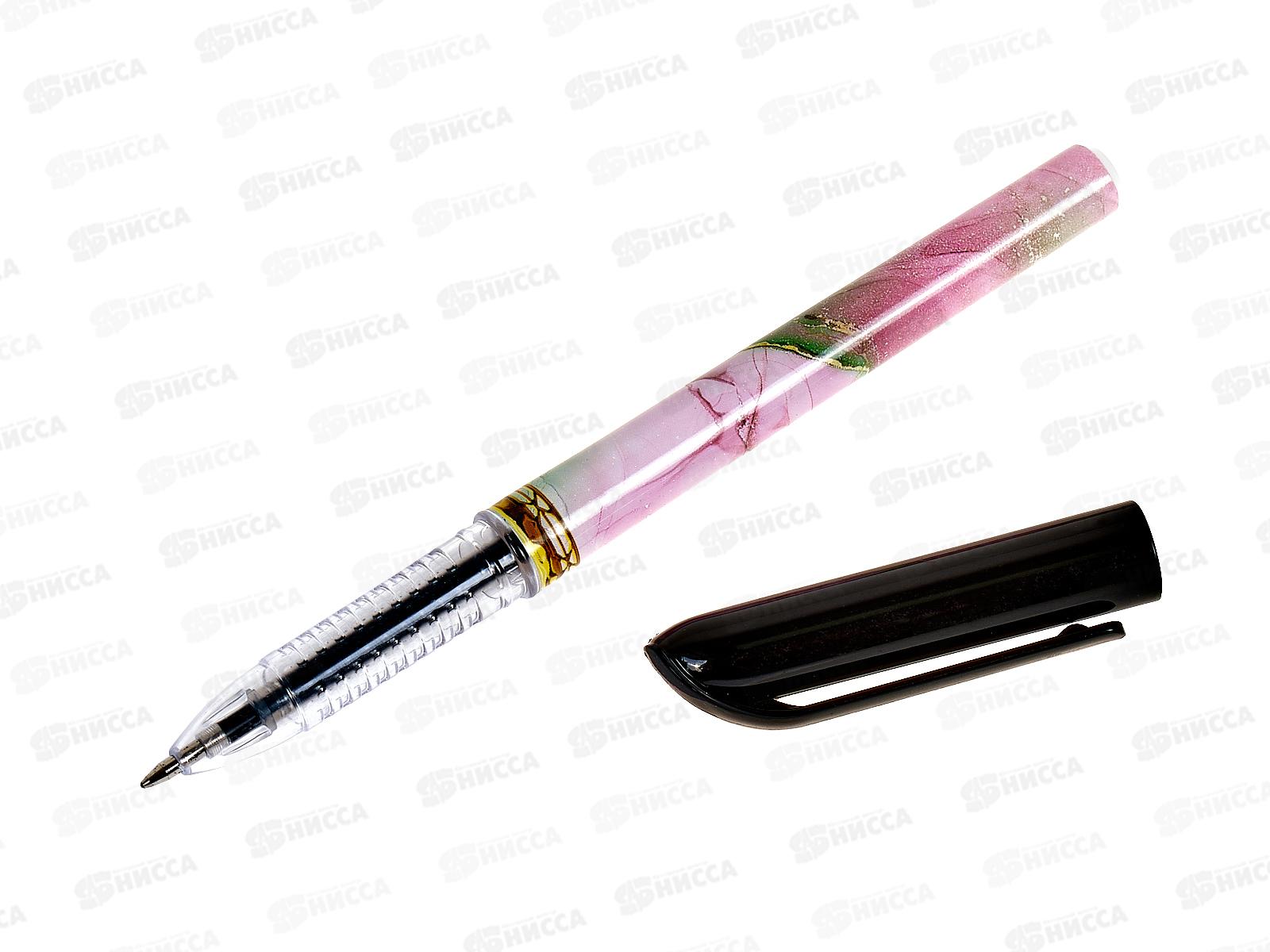 Ручка гелевая BASIR Marble 0.7мм черная К613 *12/144