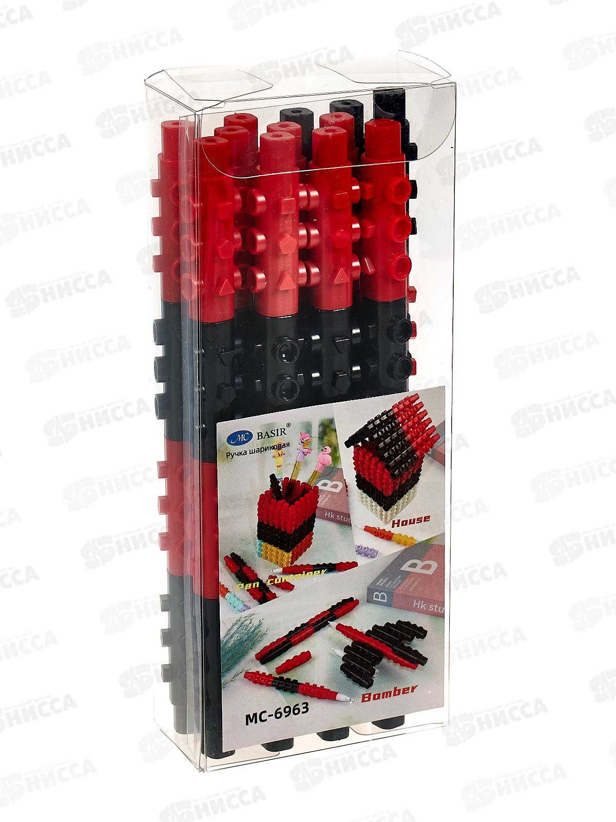 Ручка шариковая  BASIR Конструктор,детская,синяя МС-6963*12/576