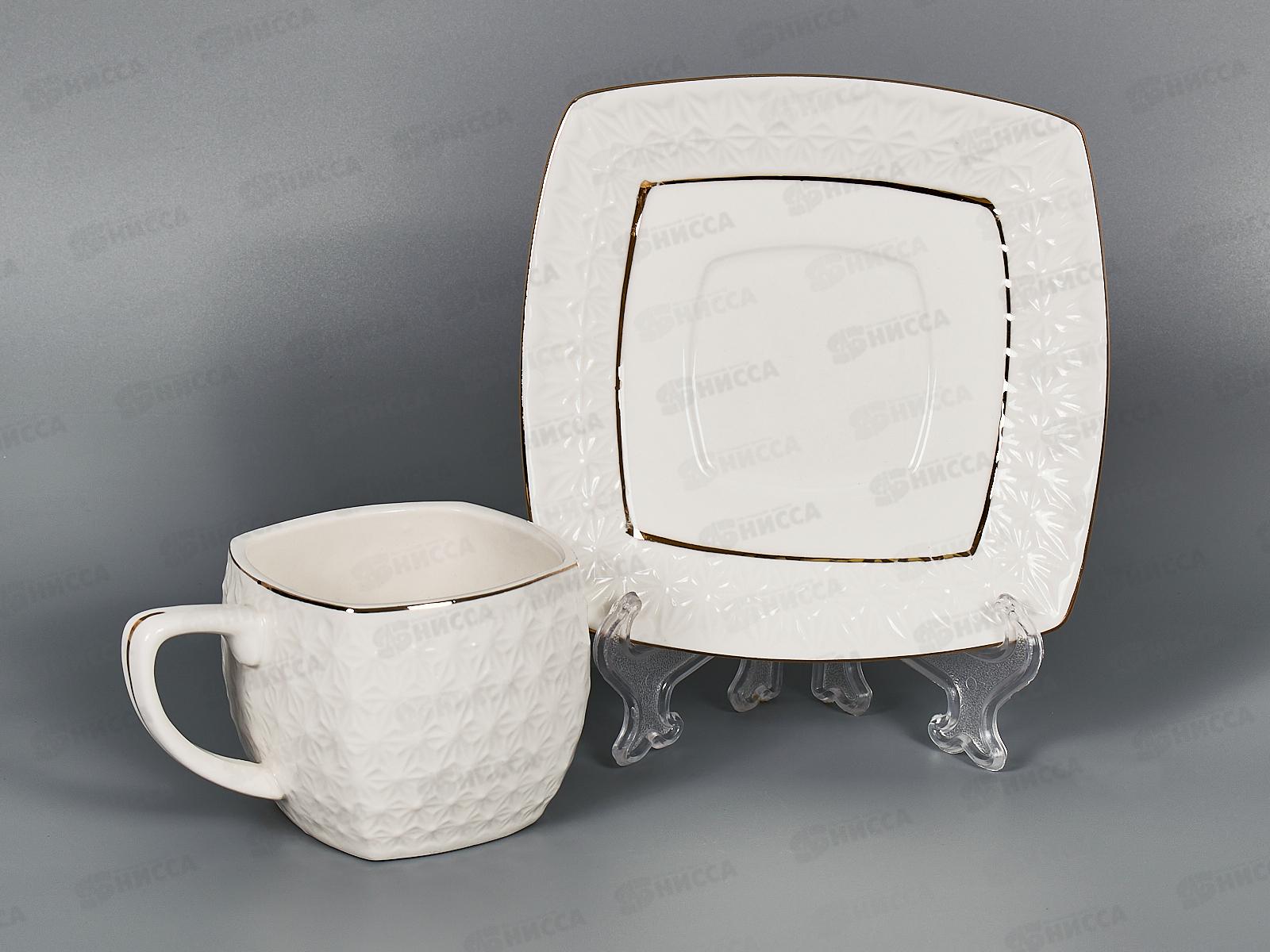 Пара кофейная CS508707-A 200мл Снежная королева квадрат 749188