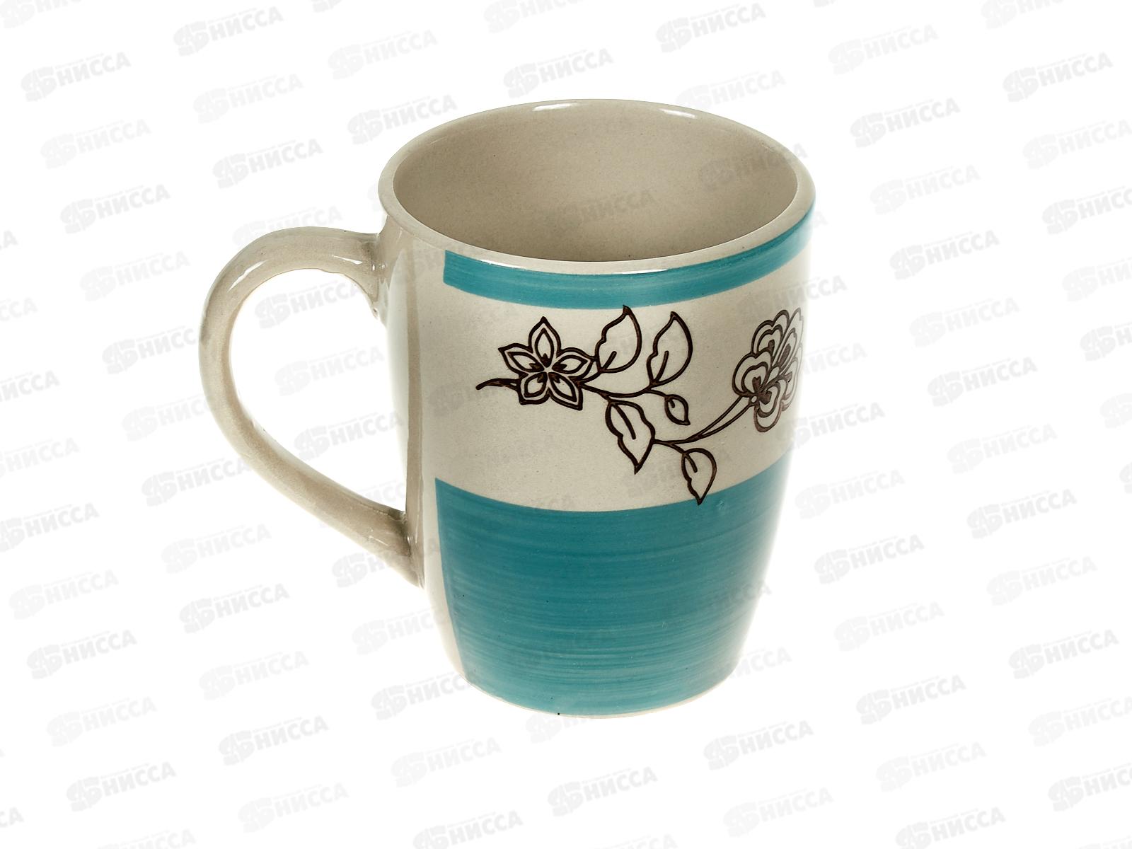 Кружка RX008 360мл Голубой ситец 2 бочка 178095 *48